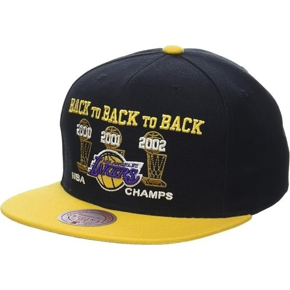 Mitchell & Ness Snapback Cap One Size Black Los Angeles Lakers 2000-2003 Champs